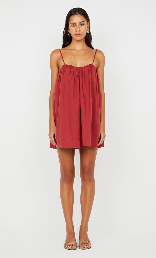 VIVIAN MINI DRESS - CHERRY