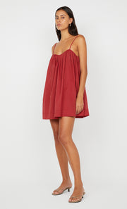 VIVIAN MINI DRESS - CHERRY