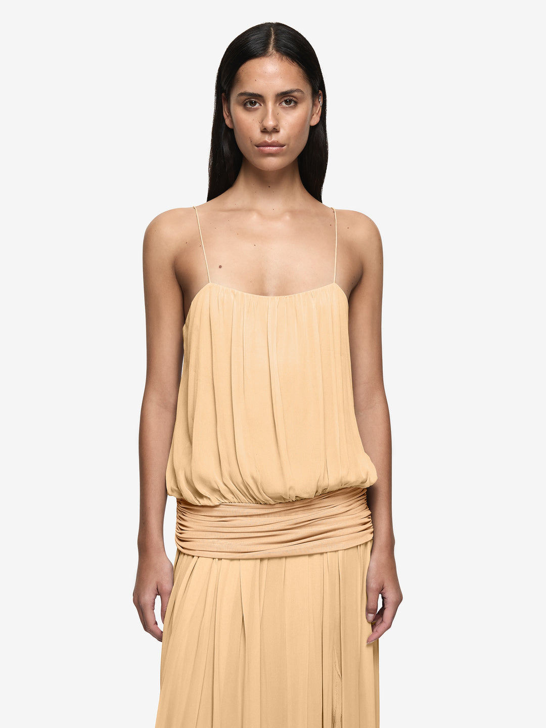 CAMILLE BLOUSON DRESS - SHERBET