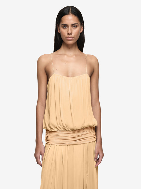 CAMILLE BLOUSON DRESS - SHERBET
