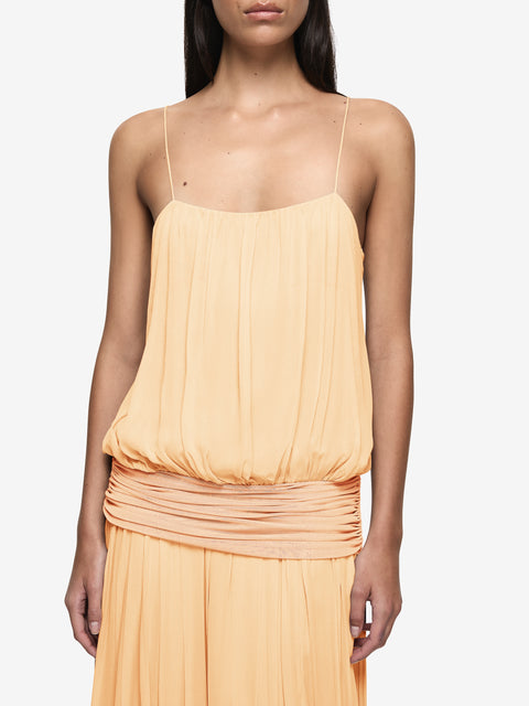 CAMILLE BLOUSON DRESS - SHERBET