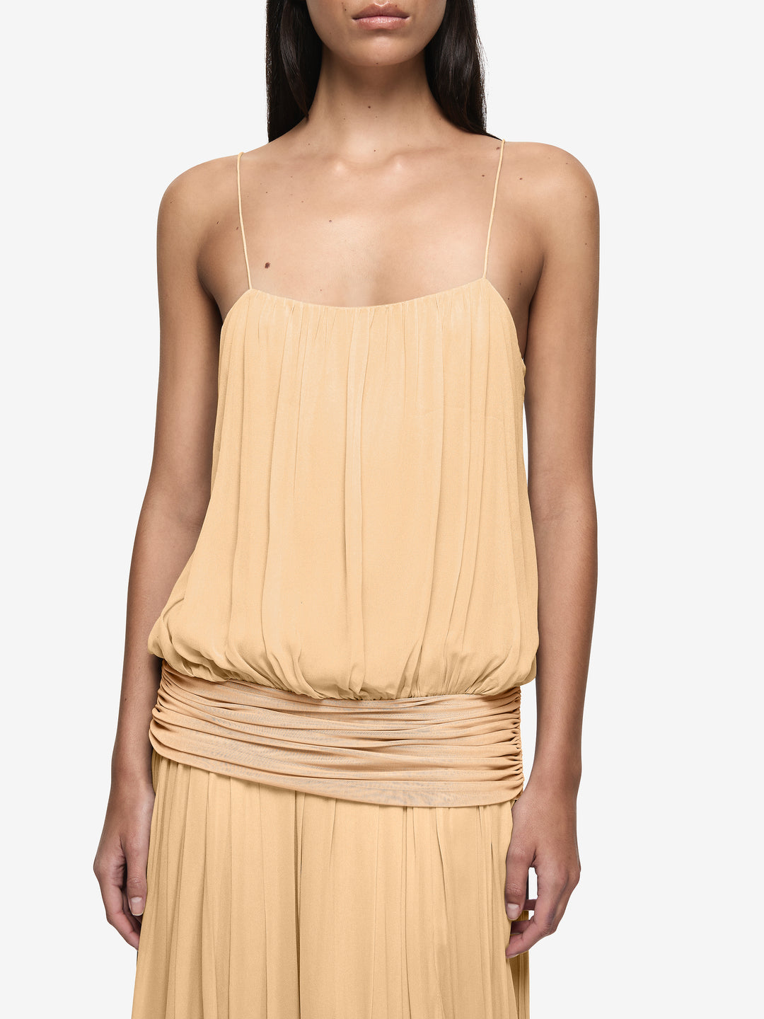 CAMILLE BLOUSON DRESS - SHERBET