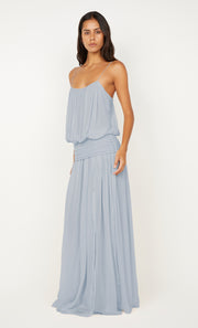CAMILLE BLOUSON DRESS - CLOUD BLUE