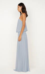 CAMILLE BLOUSON DRESS - CLOUD BLUE
