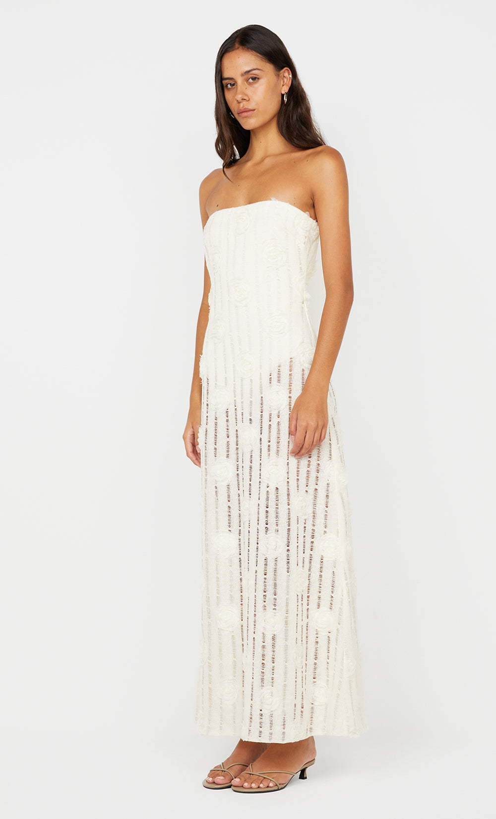 AMELIE STRAPLESS DRESS - IVORY