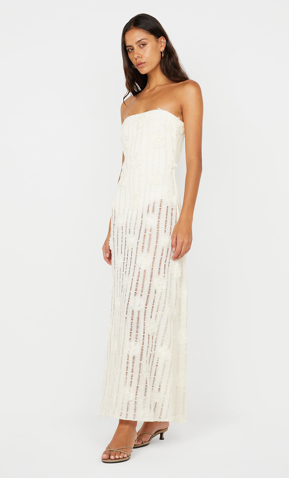 AMELIE STRAPLESS DRESS - IVORY
