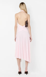 NESSIE HALTER DRESS - BALLET PINK