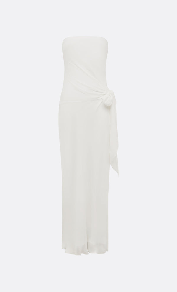 SONEVA STRAPLESS MAXI DRESS - IVORY
