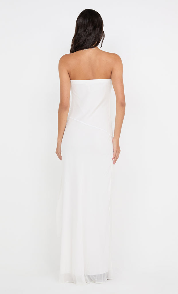 SONEVA STRAPLESS MAXI DRESS - IVORY