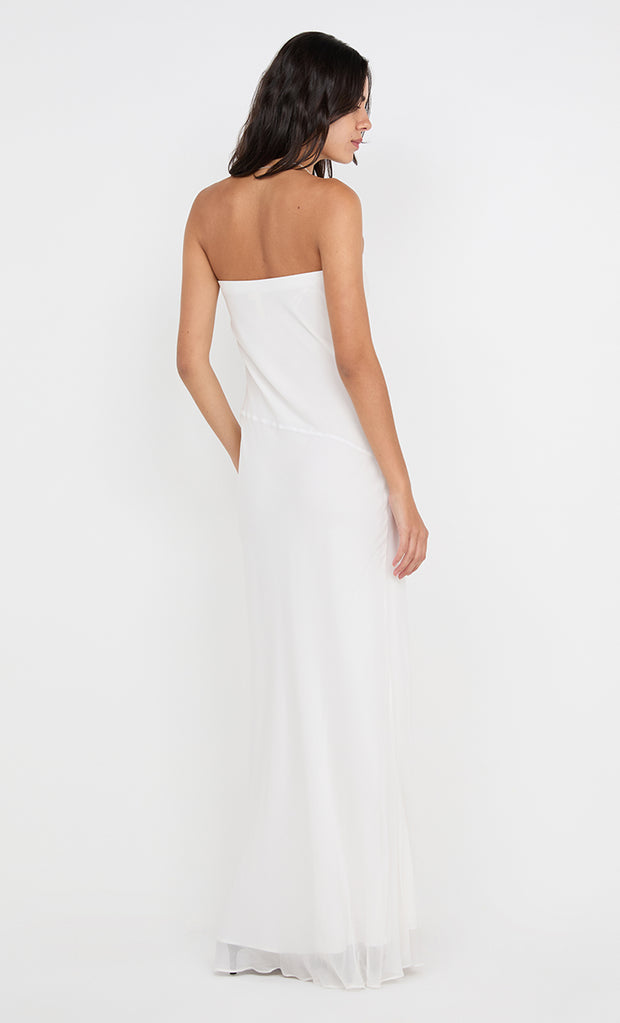 SONEVA STRAPLESS MAXI DRESS - IVORY