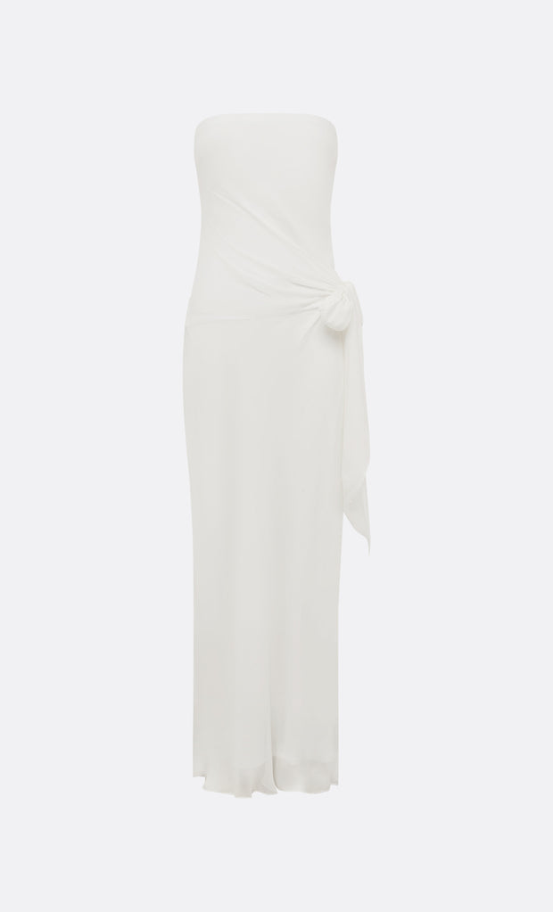 SONEVA STRAPLESS MAXI DRESS - IVORY