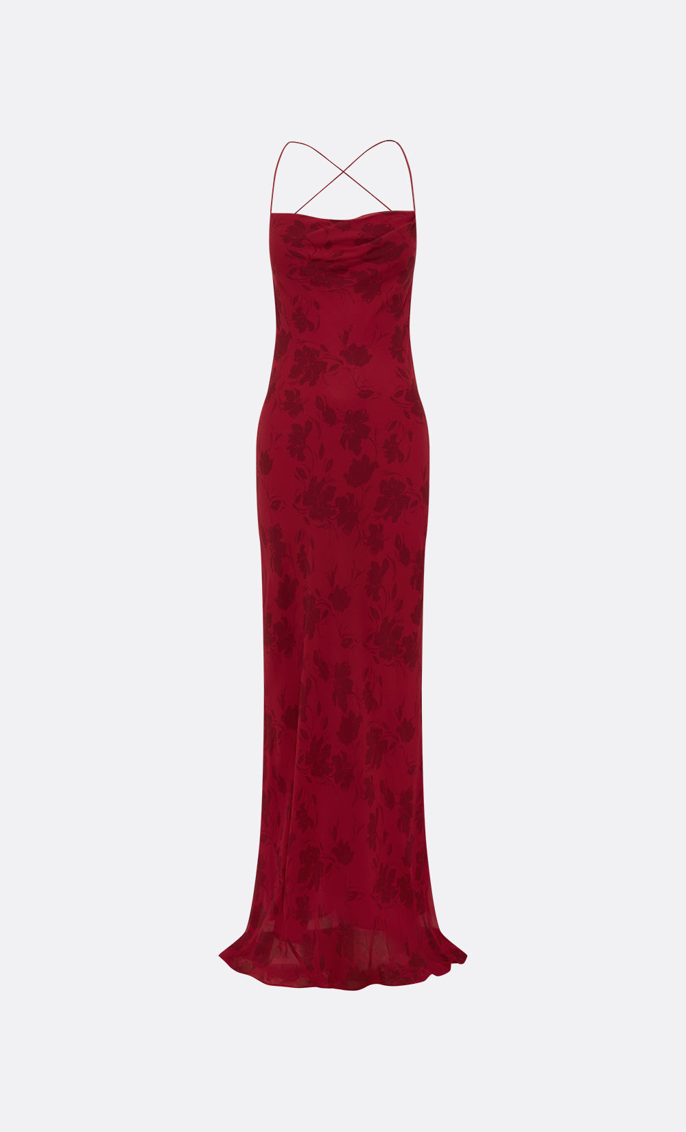 RUBY SLIP MAXI DRESS - CHERRY FLORAL