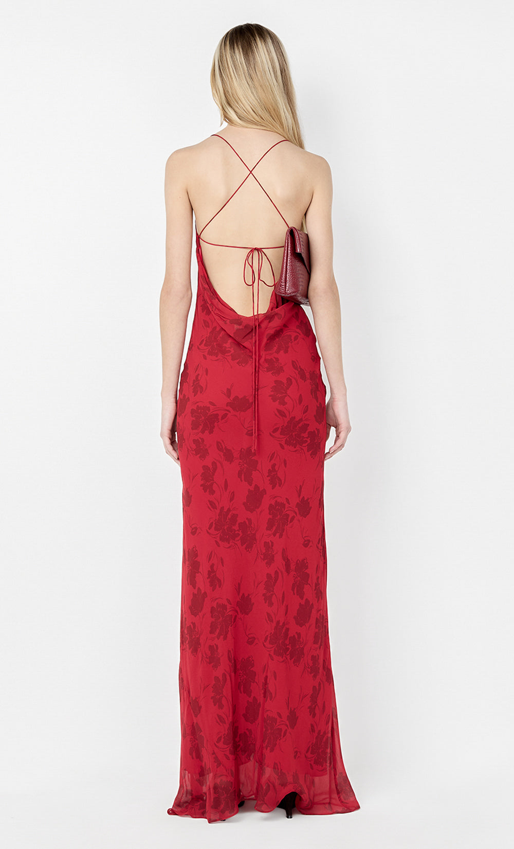 RUBY SLIP MAXI DRESS - CHERRY FLORAL