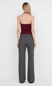 BLAKE BELTED PANT  - CHARCOAL