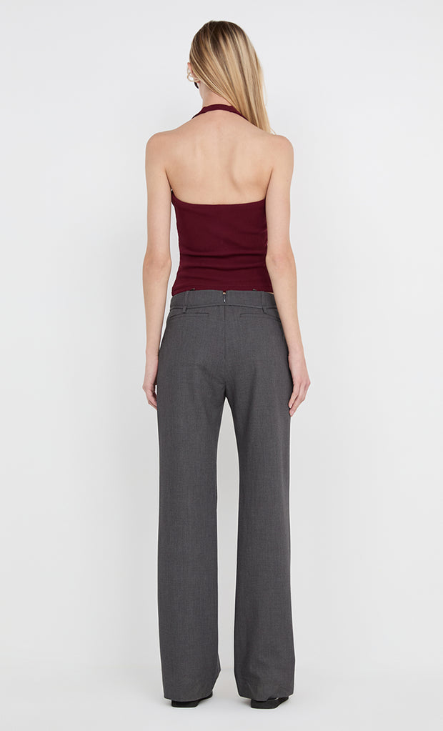 BLAKE BELTED PANT  - CHARCOAL