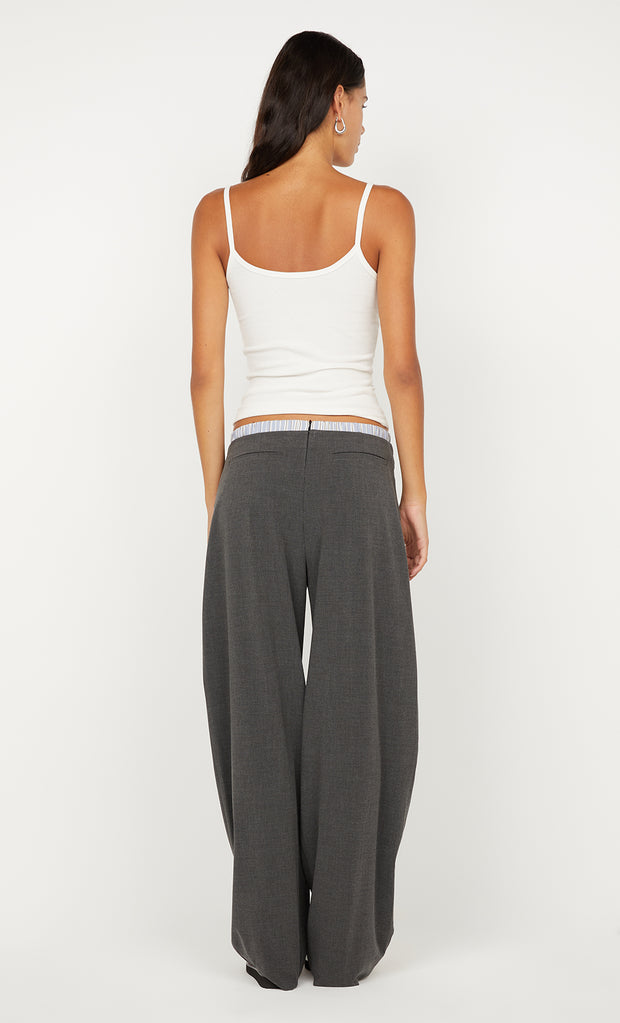 HUGH BOXER PANT - CHARCOALONG SLEEVEKY BLUE STRIPE
