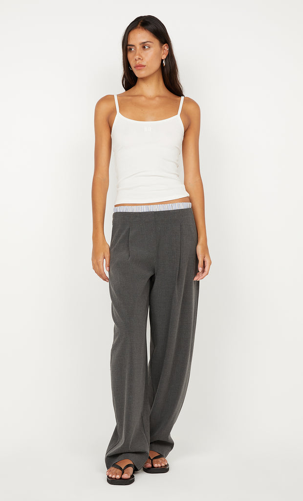 HUGH BOXER PANT - CHARCOALONG SLEEVEKY BLUE STRIPE