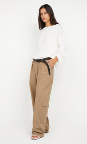 ZOE LONG SLEEVE TOP - WHITE