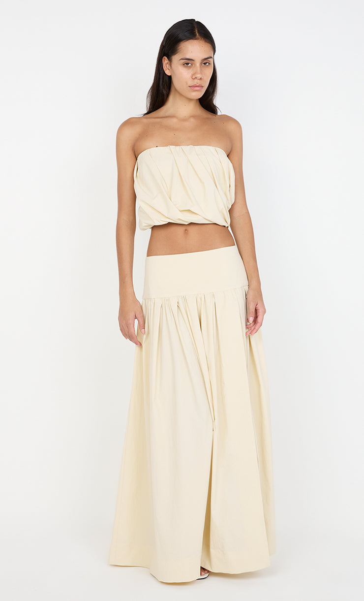 DOMINIC STRAPLESS TOP - BUTTERCREAM