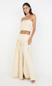 DOMINIC STRAPLESS TOP - BUTTERCREAM