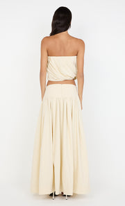DOMINIC STRAPLESS TOP - BUTTERCREAM
