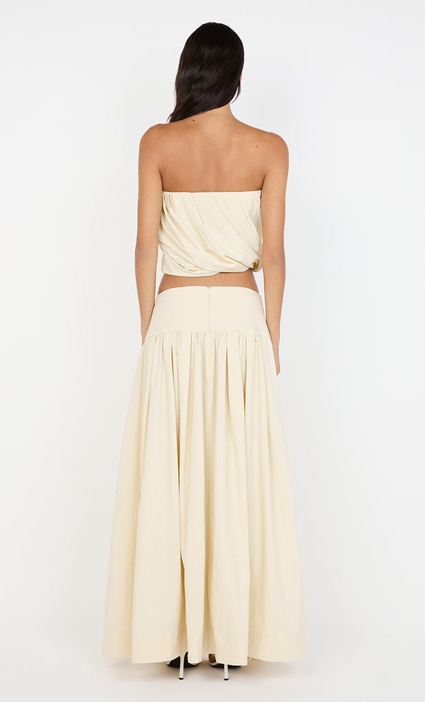DOMINIC STRAPLESS TOP - BUTTERCREAM
