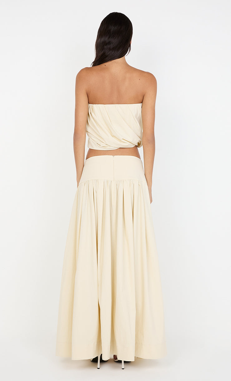DOMINIC STRAPLESS TOP - BUTTERCREAM