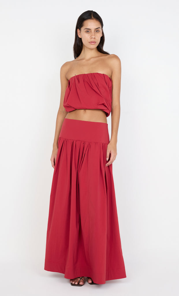 DANTE MAXI SKIRT - CHERRY
