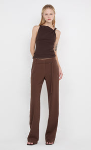 IONE ASYM TOP			 - DARK CHOCOLATE