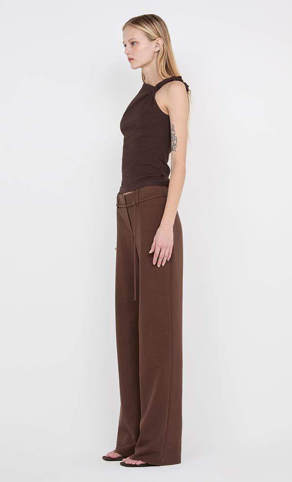 IONE ASYM TOP			 - DARK CHOCOLATE