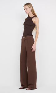 IONE ASYM TOP			 - DARK CHOCOLATE