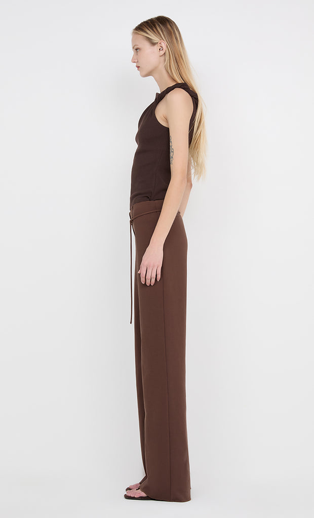 IONE ASYM TOP			 - DARK CHOCOLATE