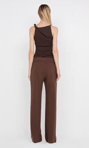 IONE ASYM TOP			 - DARK CHOCOLATE