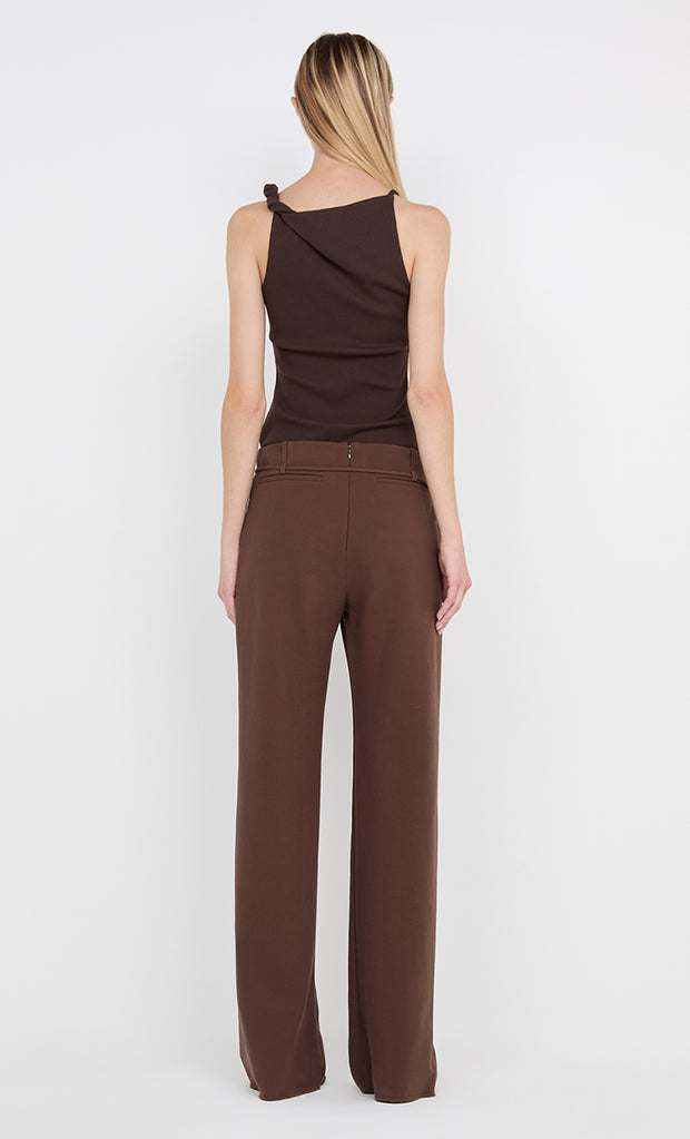 IONE ASYM TOP			 - DARK CHOCOLATE