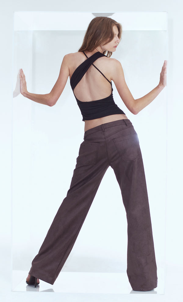 BREE ASYM TOP - BLACK