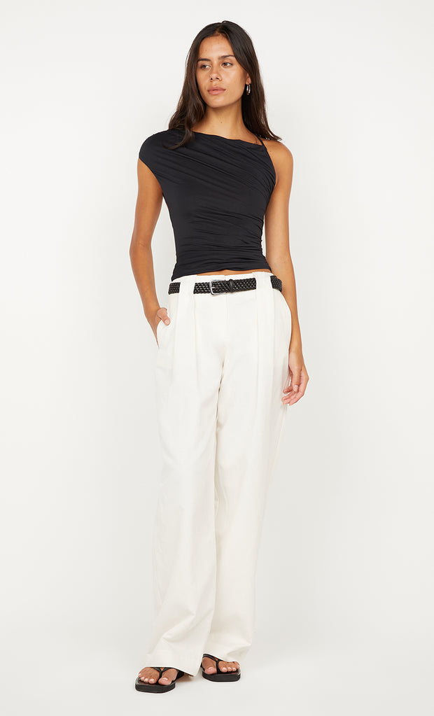 BREE ASYM TOP - BLACK