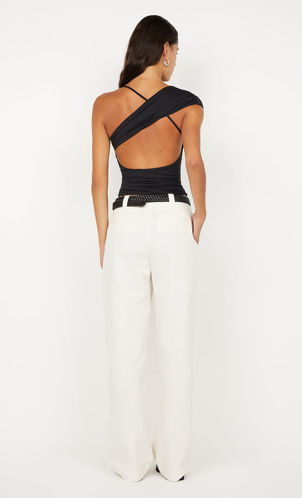 BREE ASYM TOP - BLACK