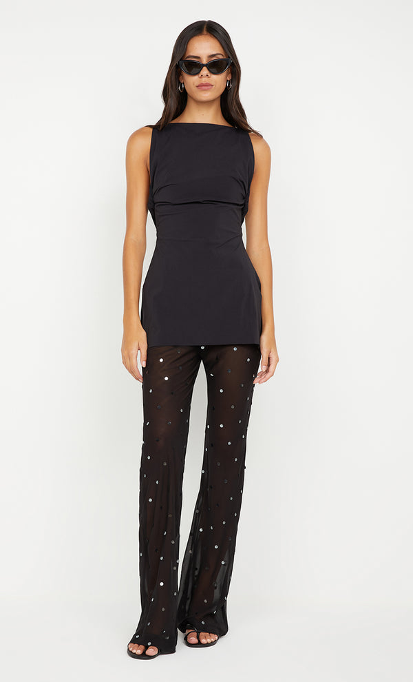 DOMENIC BOATNECK TOP - BLACK