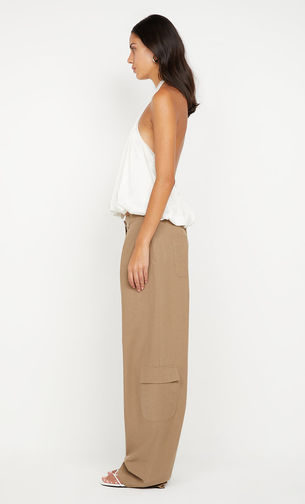 AMIAH HALTER TOP  - IVORY