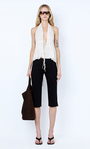 LYNNA HALTER TOP - WHITE