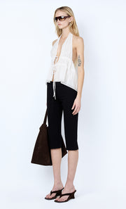 LYNNA HALTER TOP - WHITE