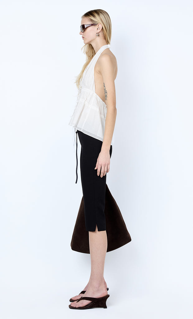 LYNNA HALTER TOP - WHITE