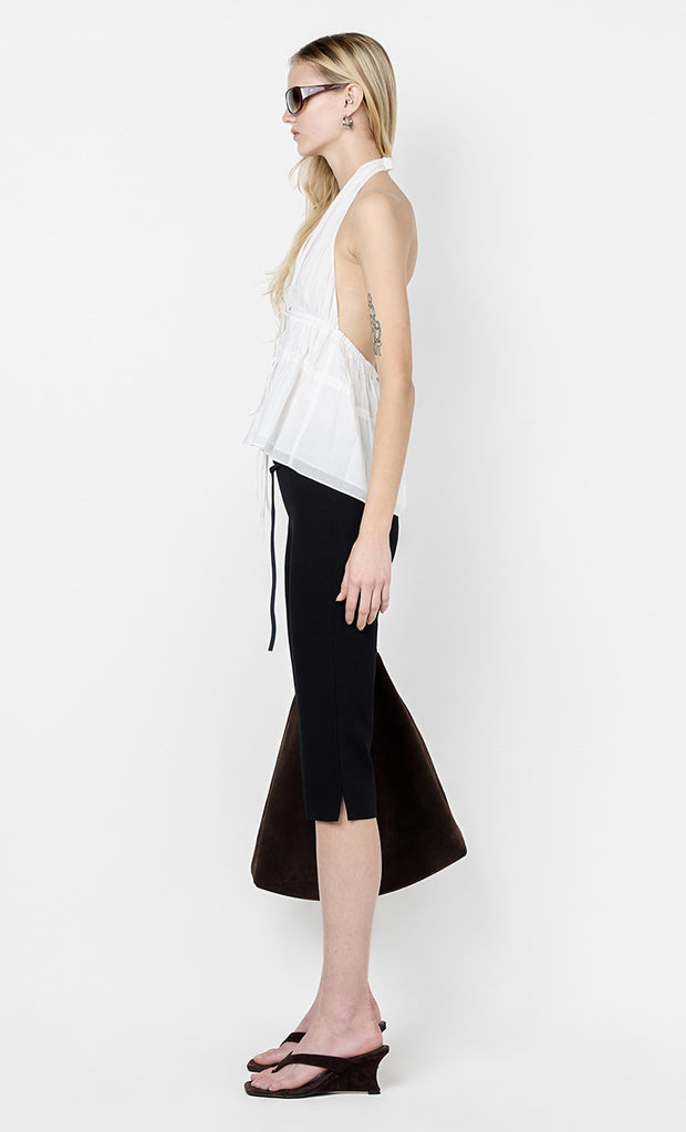 LYNNA HALTER TOP - WHITE