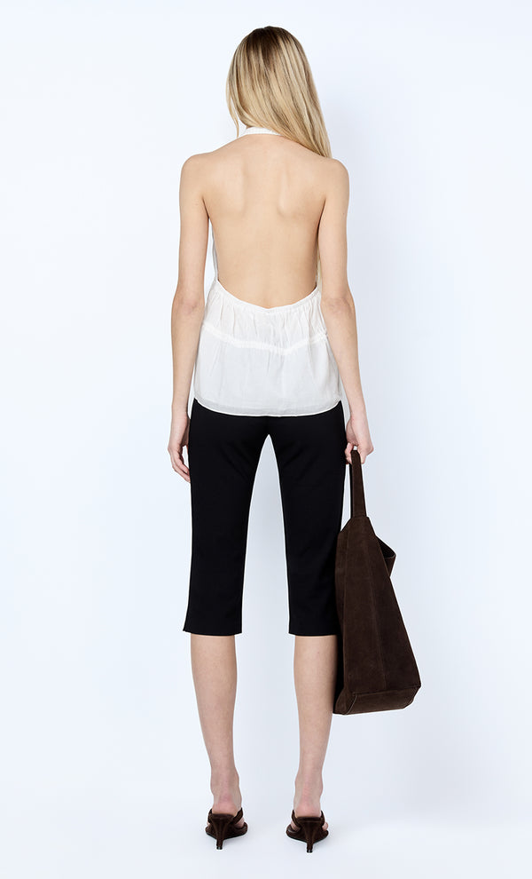 LYNNA HALTER TOP - WHITE