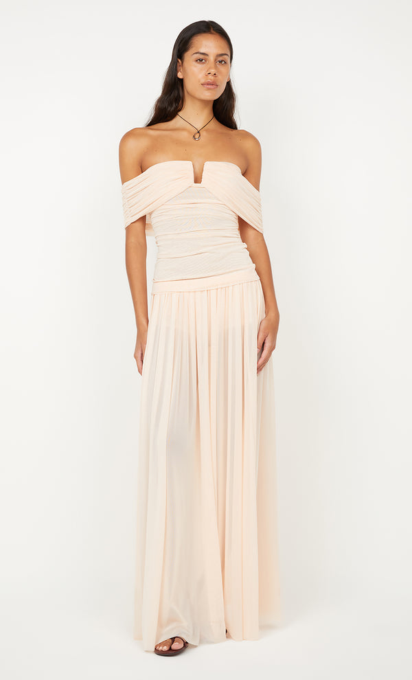 CAMILLE MAXI SKIRT - PEACH