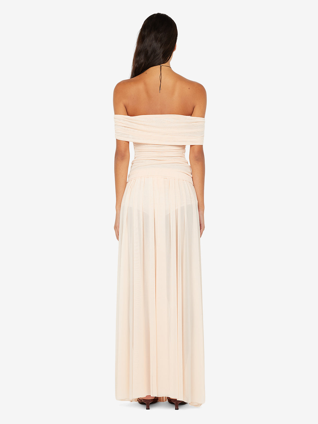 CAMILLE MAXI SKIRT - PEACH
