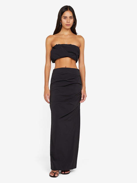 DOMENIC MAXI SKIRT - BLACK
