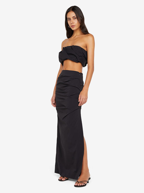 DOMENIC MAXI SKIRT - BLACK