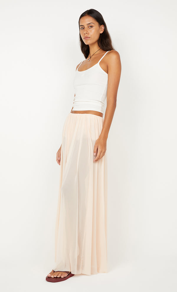 CAMILLE MAXI SKIRT - PEACH