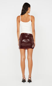 CELESTIA MINI SKIRT - PLUM